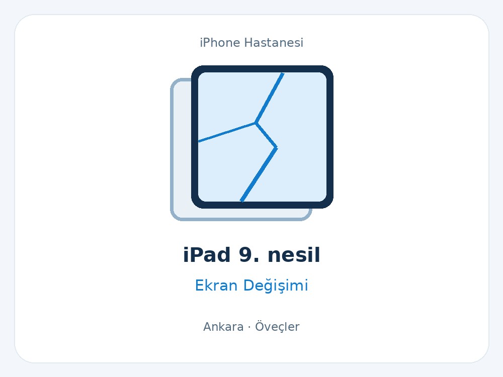 iPad 9. nesil Ekran Değişimi