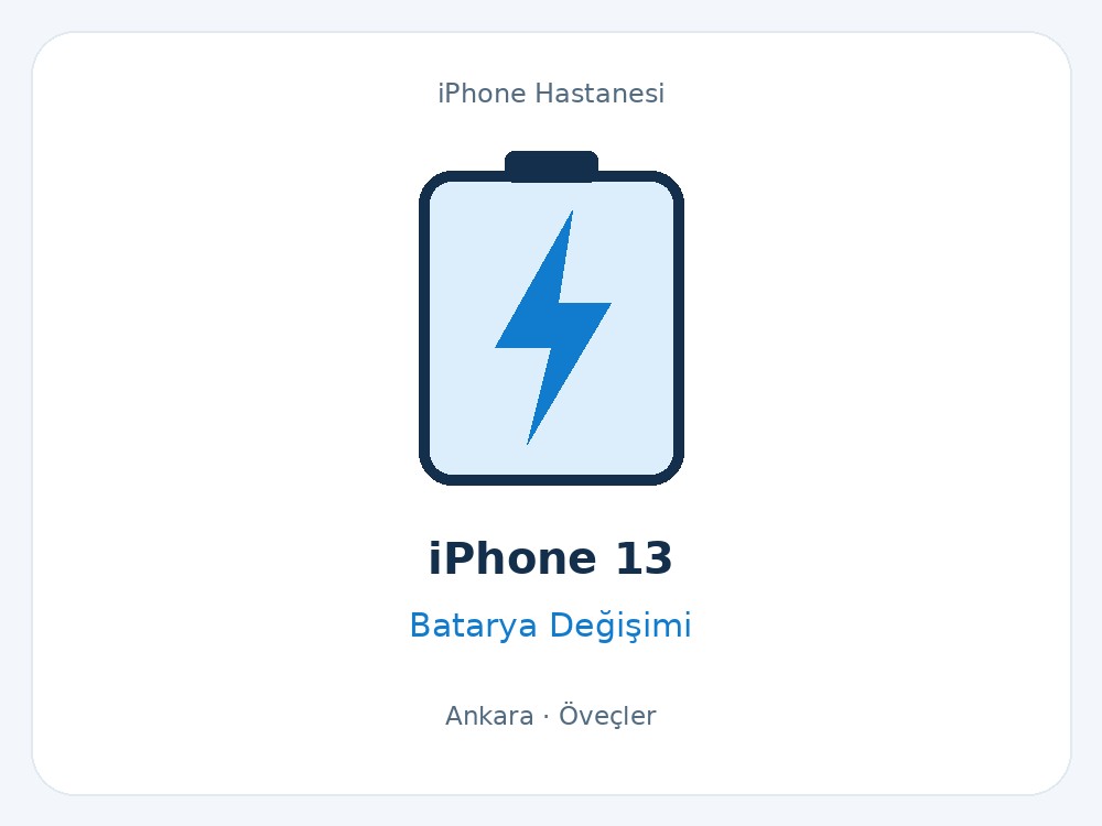 iPhone 13 Batarya Değişimi