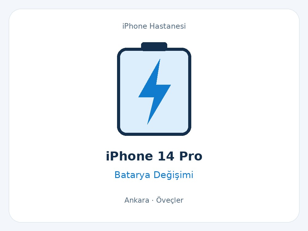 iPhone 14 Pro Batarya Değişimi