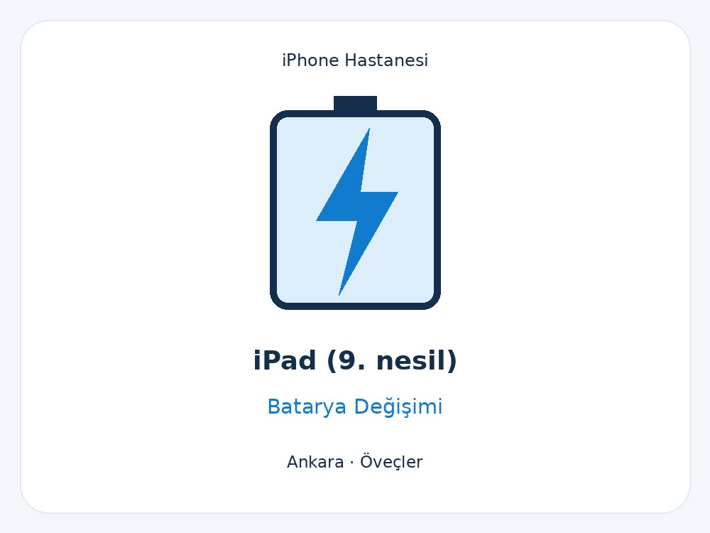 iPad (9. nesil) Batarya Değişimi