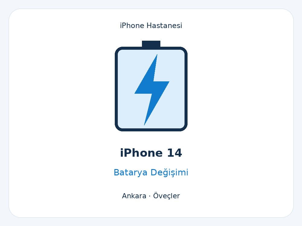 iPhone 14 Batarya Değişimi