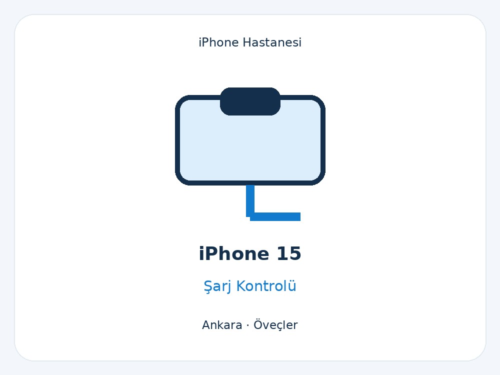 iPhone 15 Şarj Sorunu ve Soket Kontrolü