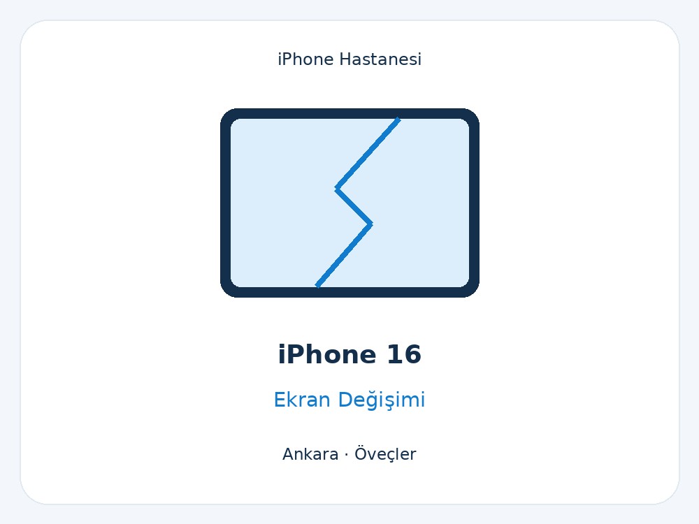 iPhone 16 Ekran Değişimi