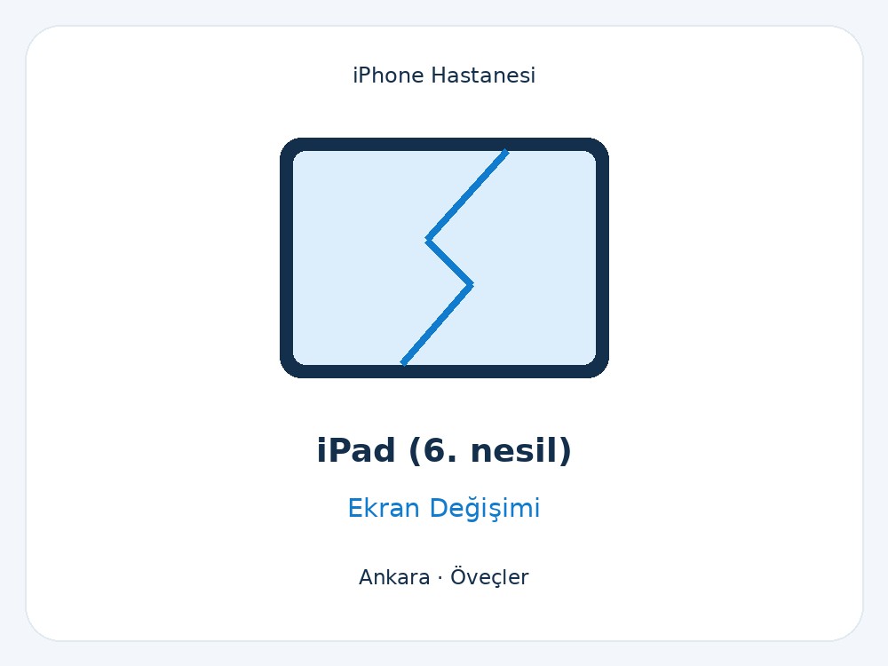 iPad (6. nesil) Ekran Değişimi