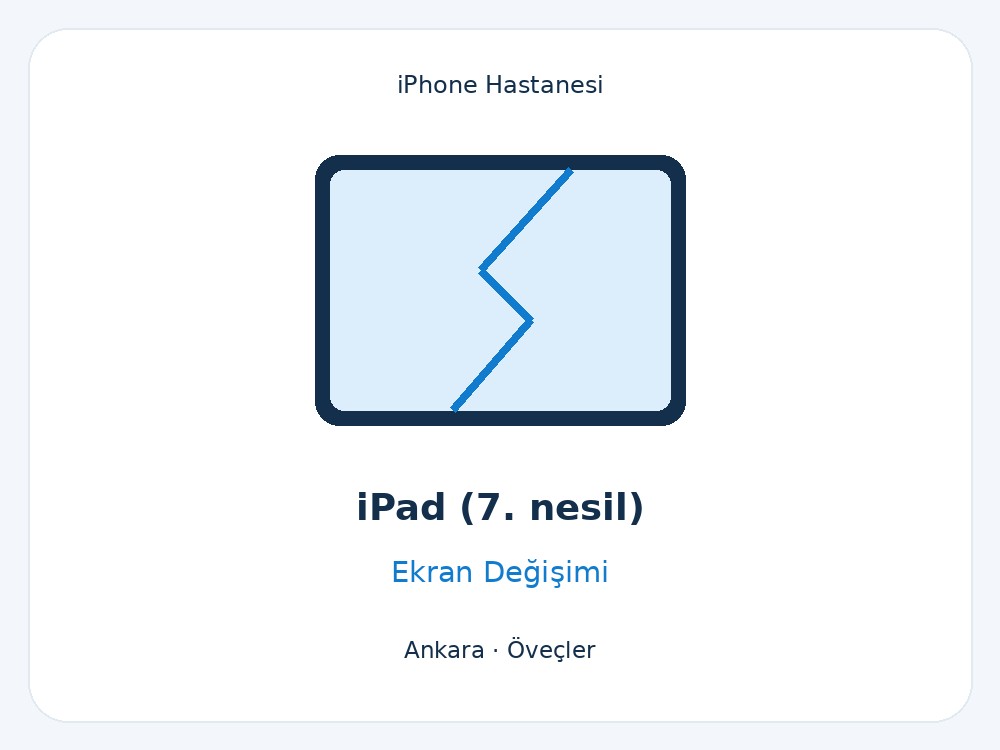 iPad (7. nesil) Ekran Değişimi