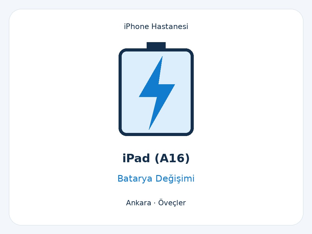 iPad (A16) Batarya Değişimi