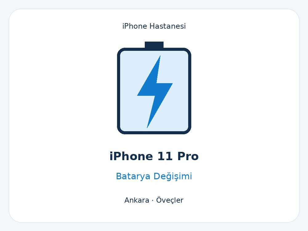 iPhone 11 Pro Batarya Değişimi