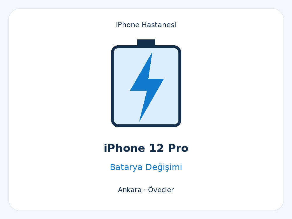 iPhone 12 Pro Batarya Değişimi