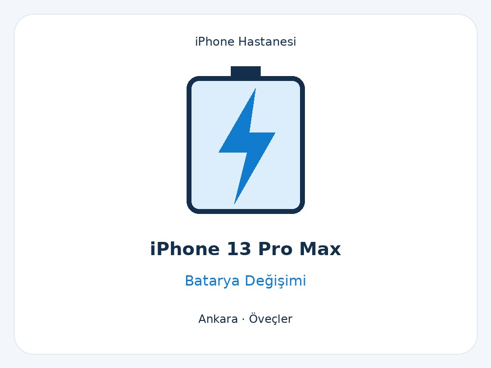 iPhone 13 Pro Max Batarya Değişimi