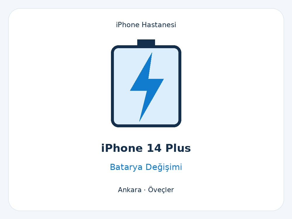 iPhone 14 Plus Batarya Değişimi