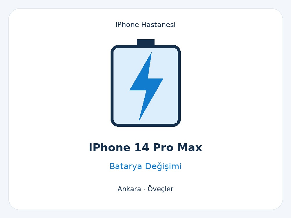 iPhone 14 Pro Max Batarya Değişimi