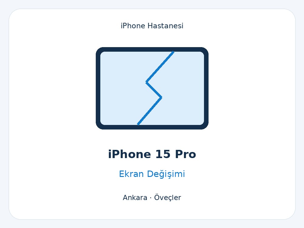 iPhone 15 Pro Ekran Değişimi