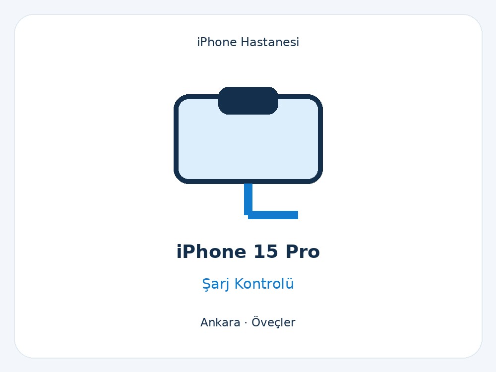 iPhone 15 Pro Şarj Sorunu ve Soket Kontrolü