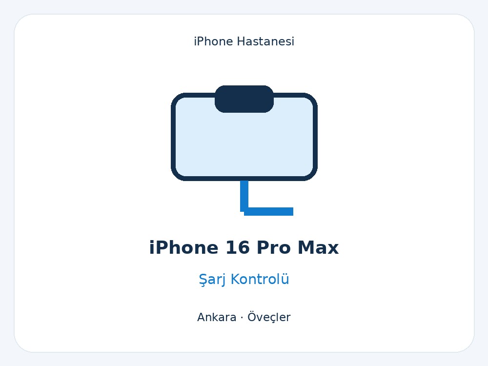 iPhone 16 Pro Max Şarj Sorunu ve Soket Kontrolü