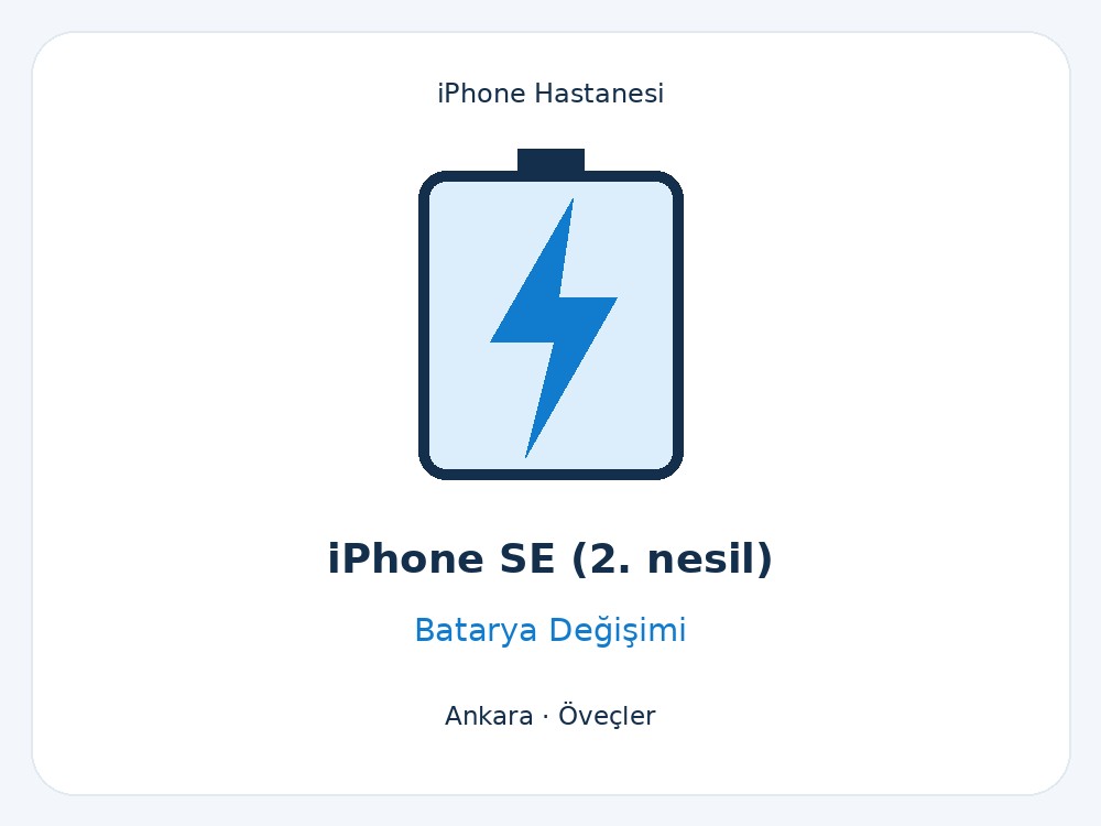 iPhone SE (2. nesil) Batarya Değişimi