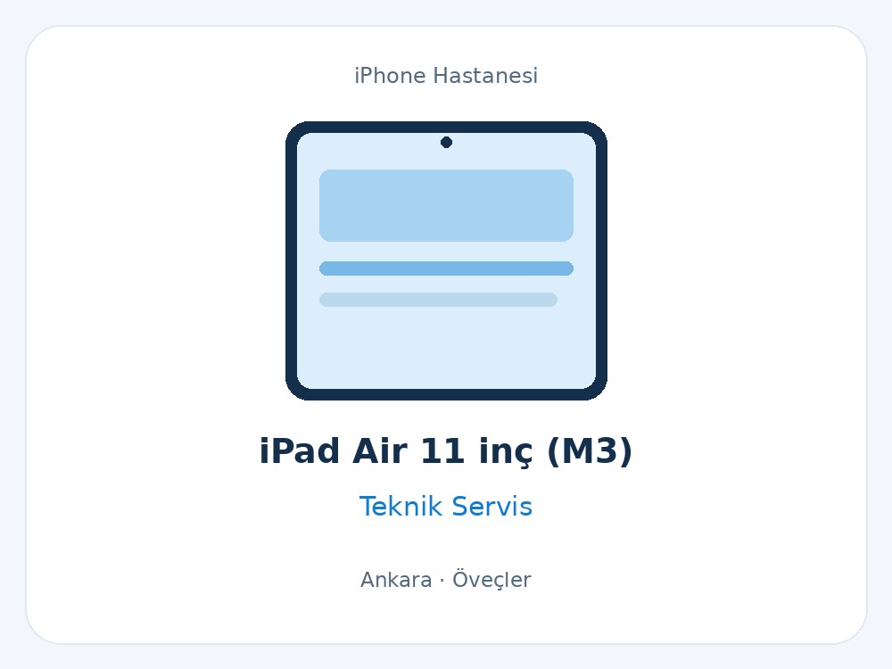 iPad Air 11 inç (M3)