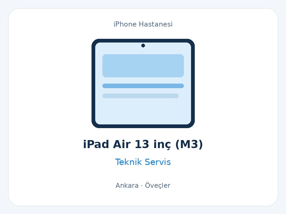 iPad Air 13 inç (M3)